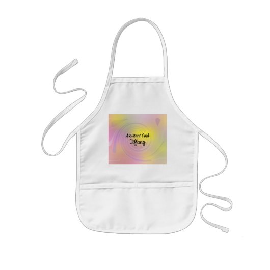 Tablier Enfant Abstract Spiral Swirl Assistant Cook (Devant)