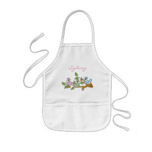Tablier Enfant Adorable écureuil couleur pastel  Personnaliser