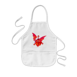 Tablier Enfant Aéron pour enfants "Dragon rouge"