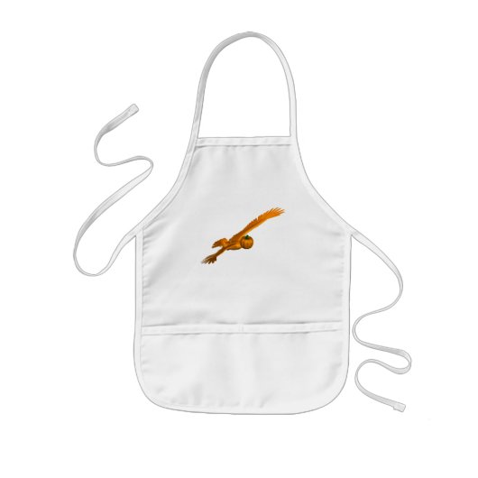 Tablier Enfant Aigle orange (Devant)