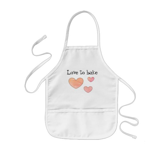 Tablier Enfant Aimer faire cuire tablier par dalDesignNZ (Devant)