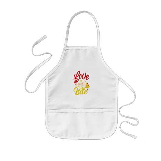 Tablier Enfant Aimer Pizza Apron pour enfants (Devant)