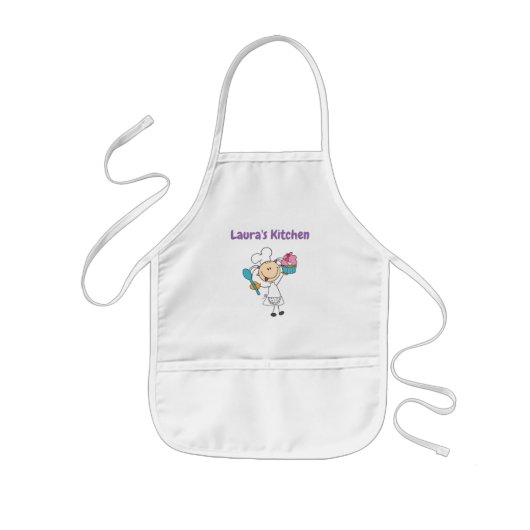 Tablier Enfant Ajoutez un nom personnalisé Apron pour enfants (Devant)
