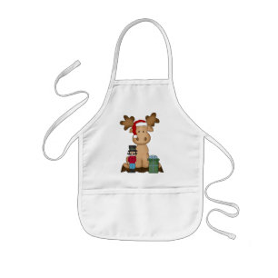 Tablier Enfant Appartement pour enfants Moose de Noël