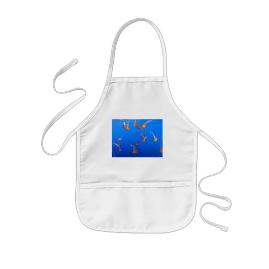 Tablier Enfant Apron de méduse orange (Devant)