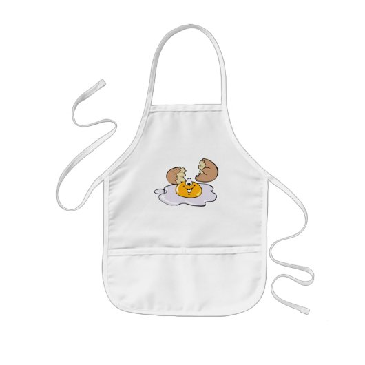 Tablier Enfant Apron vais girl children egg fried cook kitchen (Devant)