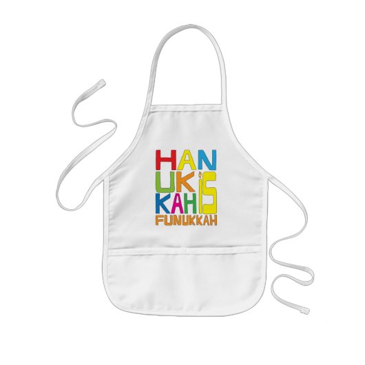 Tablier Enfant Aprons Enfants Hanoukka est Funukkah (Devant)