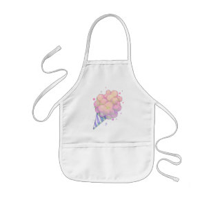 Tablier Enfant Aquarelle de sucrerie de coton