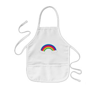 Tablier Enfant Arc-en-ciel avec nuages