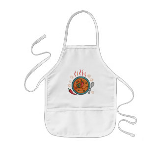 Tablier Enfant Art de nourriture au curry épicé chaud