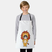 Tablier Enfant avec costume de lion (Porté)