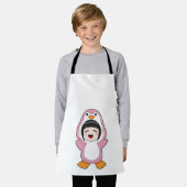 Tablier Enfant avec costume de pingouin (Porté)
