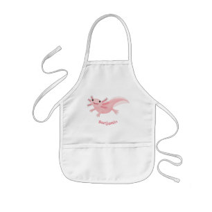 Tablier Enfant axolotl rose pâle