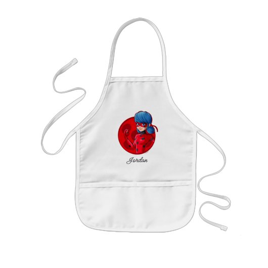 Tablier Enfant Badge rouge Ladybug (Devant)