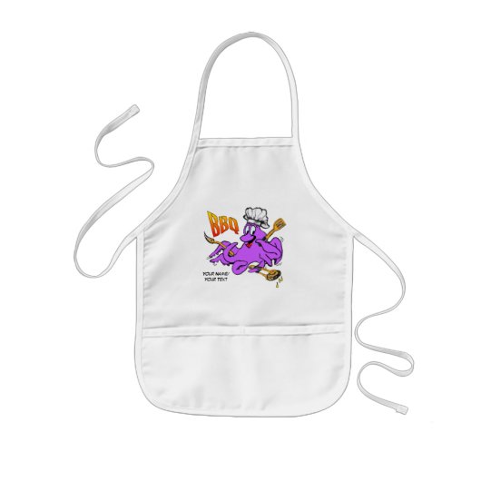 Tablier Enfant BBQ Octopus Kids Apron (Devant)