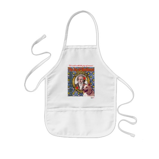 Tablier Enfant Beethoven dans la cuisine, faisant cuire des (Devant)