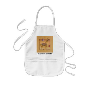 Tablier Enfant Bib bébé - Giraffe de carrousel