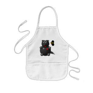 Tablier Enfant Blaireau et Abeille à Miel