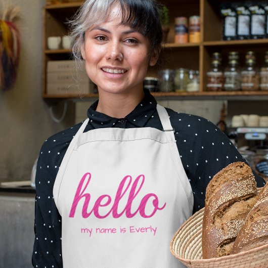 Tablier Enfant Bonjour mignon coloré Bonjour