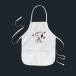 Tablier Enfant cacahuètes | Coeurs de snoopy<br><div class="desc">Découvrez ce design amusant de cacahuètes avec Snoopy.</div>