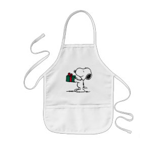 Tablier Enfant cacahuètes Snoopy Christmas Gift Giver