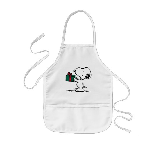 Tablier Enfant cacahuètes | Snoopy Christmas Gift Giver (Devant)