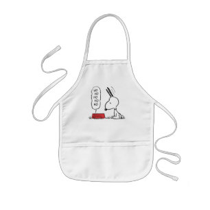 Tablier Enfant cacahuètes Snoopy Ho Ho Ho Plat alimentaire