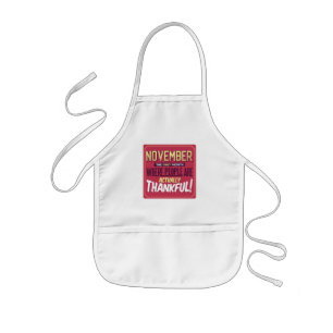 Tablier Enfant Cadeau de citation de Thanksgiving pour salutation