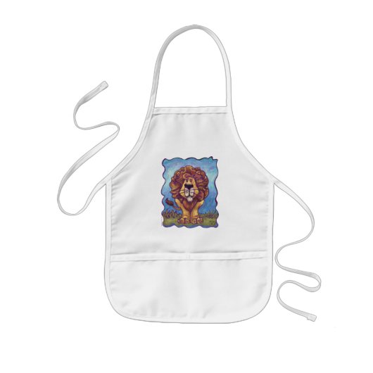 Tablier Enfant Cadeaux et accessoires Lion (Devant)
