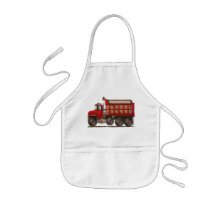 Tablier Enfant Camion à benne basculante mignon de gravier