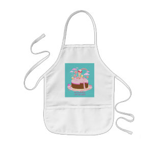 Tablier Enfant Candy and chocolate cake for birthday party