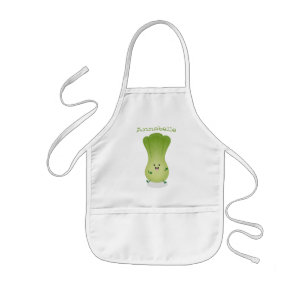 Tablier Enfant Caricature de bok choy jote happy
