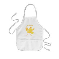 Caricature d'oiseau canari jaune chantant mignon