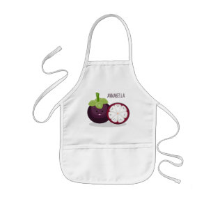 Tablier Enfant Caricature mignonne mauve mangouste