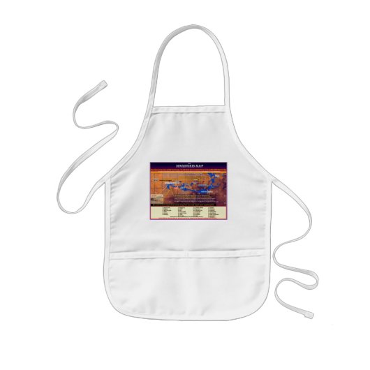 Tablier Enfant Carte Mars Marineris (Devant)