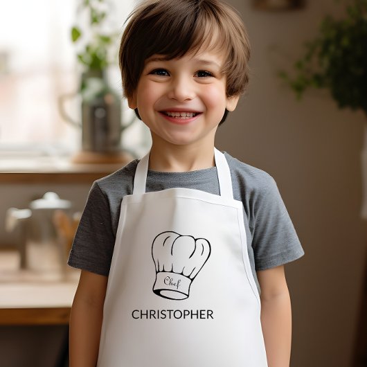 Tablier Enfant Casquette chef personnalisé