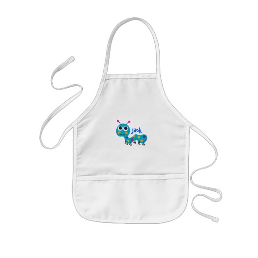 Tablier Enfant Caterpillar mignon (Devant)