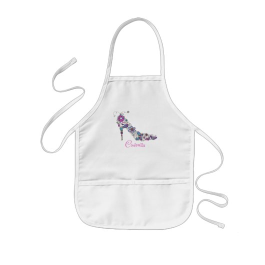 Tablier Enfant Cendrillon - Tablier pour enfants / Chaussure (Devant)