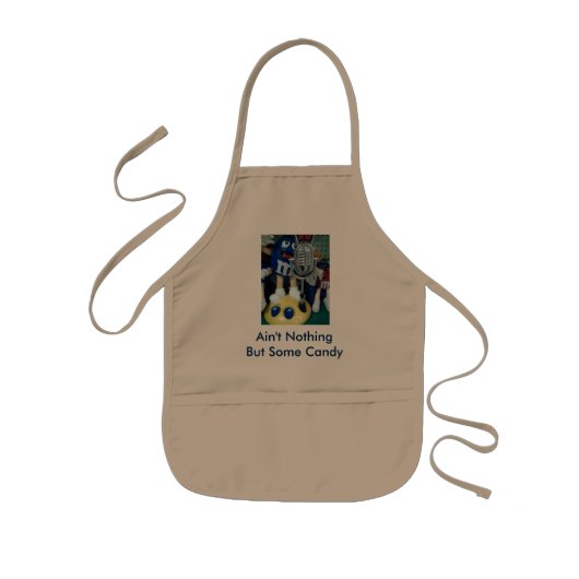 Tablier Enfant Chantez le long du tablier de figurine de M&M (Devant)