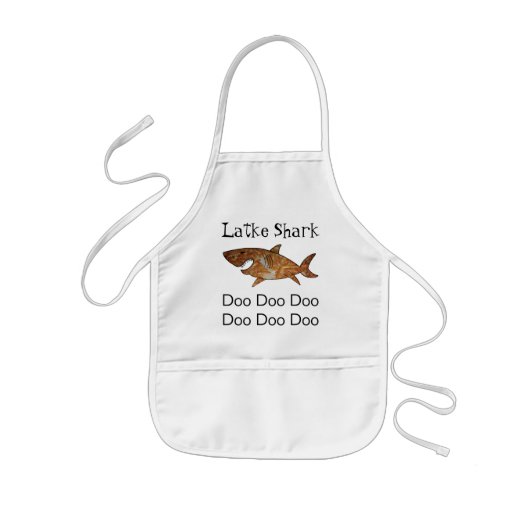 Tablier Enfant Chanukah Funny Latke Shark (Devant)