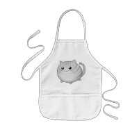 Chat tigré gris mignon de minou de Kawaii