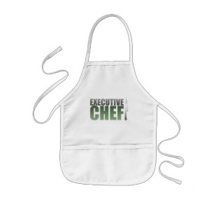 Tablier Enfant Chef exécutif vert