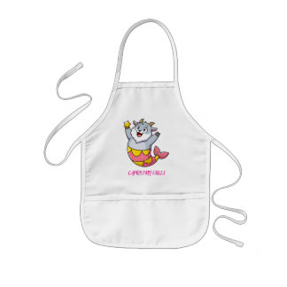 Tablier Enfant Chèvre Mermaid Capricorne Mignonne Personnage du Z