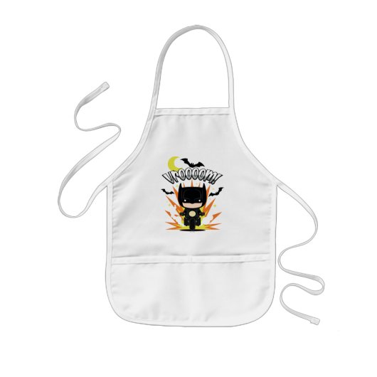 Tablier Enfant Chibi Batman Batcycle (Devant)