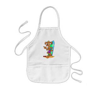 TABLIER ENFANT CHIEN DE SURFER
