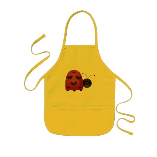 Tablier Enfant Coccinelle douce (Devant)