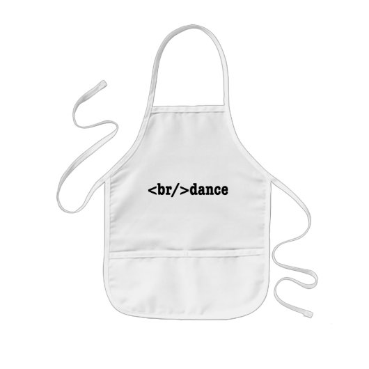 Tablier Enfant code HTML de rupture (Devant)
