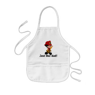Tablier Enfant Comme papa pompier