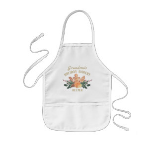 Tablier Enfant Cookie de Noël Aide à la boulangerie de Noël po