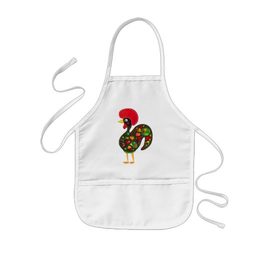 Tablier Enfant Coq de Barcelos nr02 - Galo de Barcelos (Devant)
